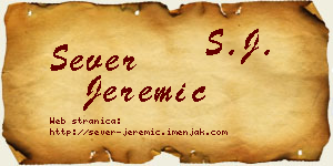 Sever Jeremić vizit kartica